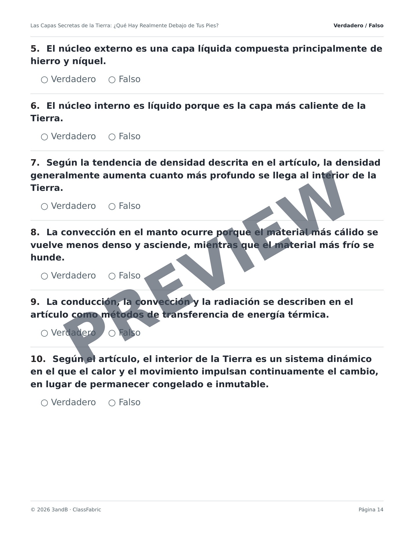 Página 14 / 23 — Las capas de la Tierra