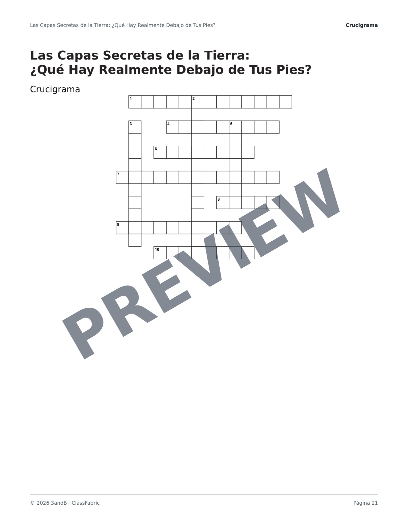 Página 21 / 23 — Las capas de la Tierra