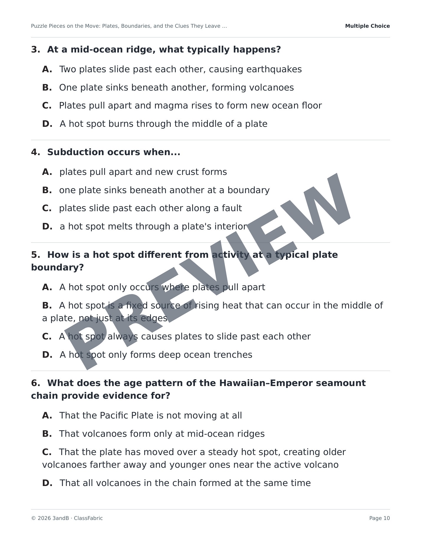 Page 10 / 22 — Plate Tectonics