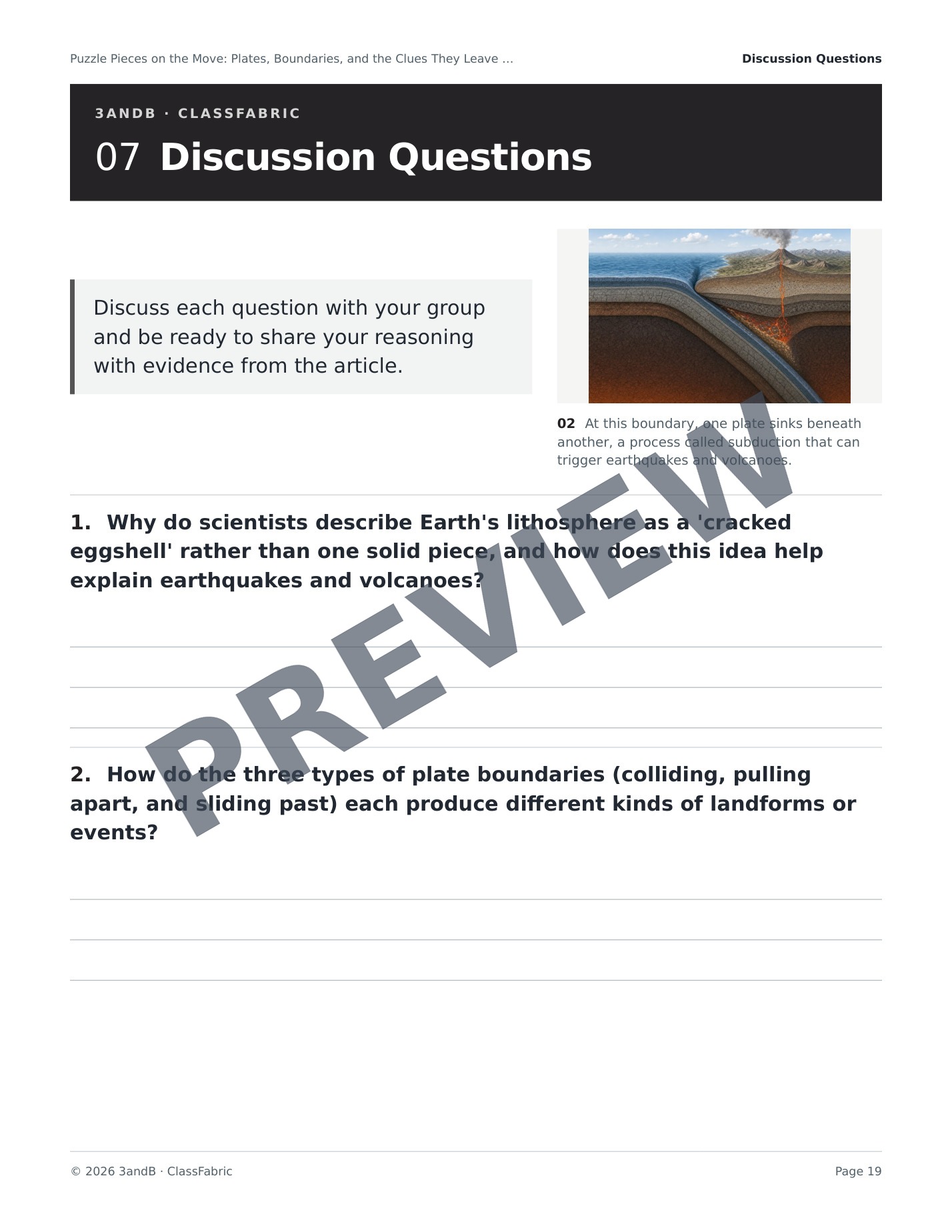Page 19 / 22 — Plate Tectonics