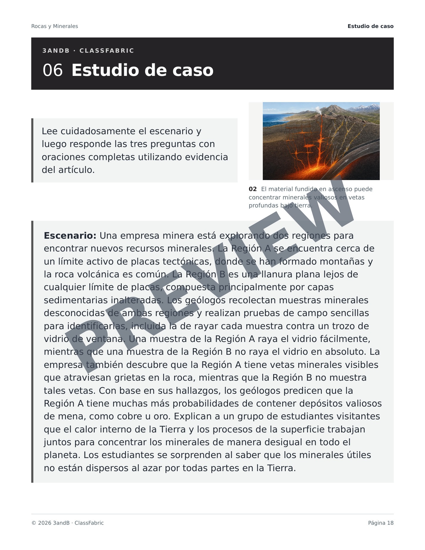 Página 18 / 24 — Rocas y minerales