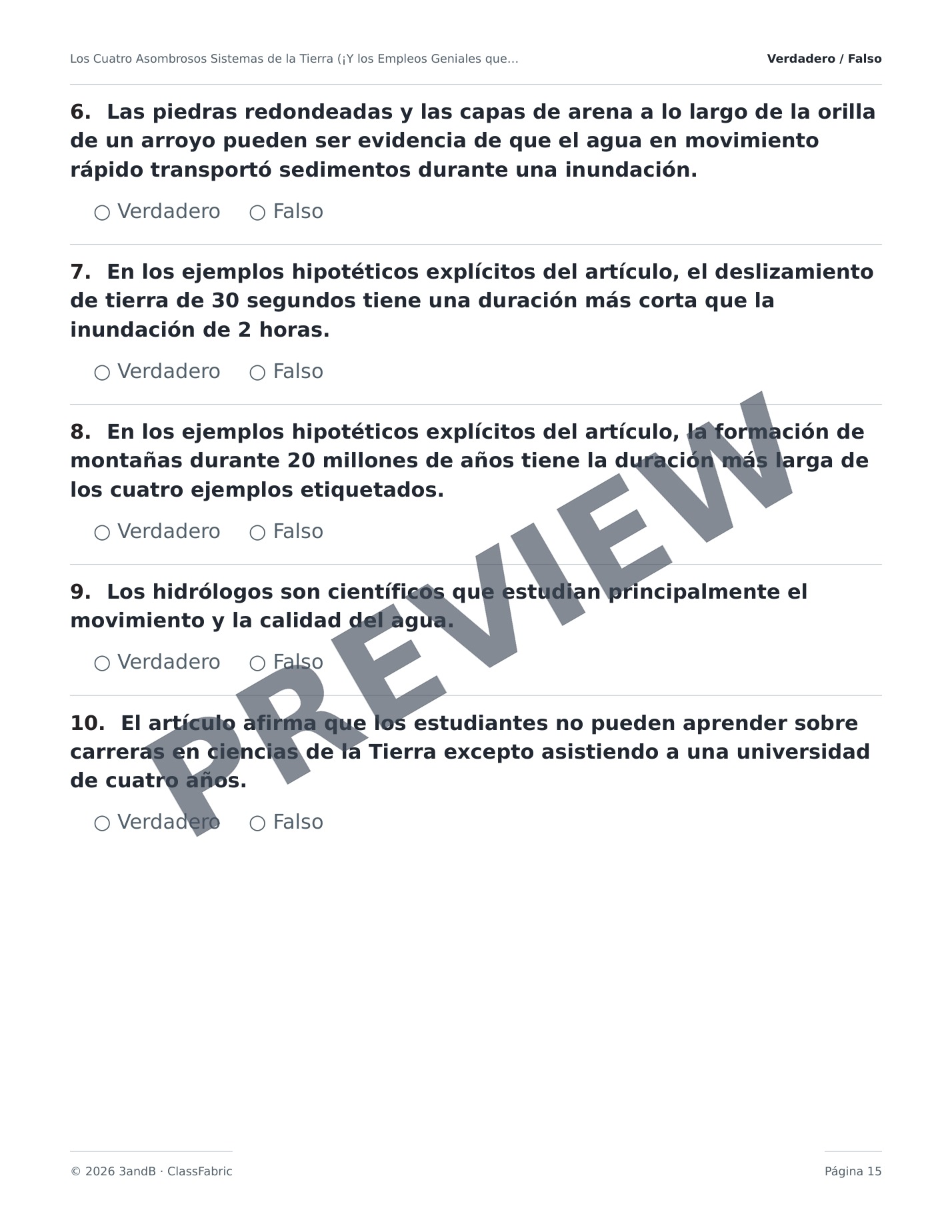 Página 15 / 23 — ¿Qué son las ciencias de la Tierra?