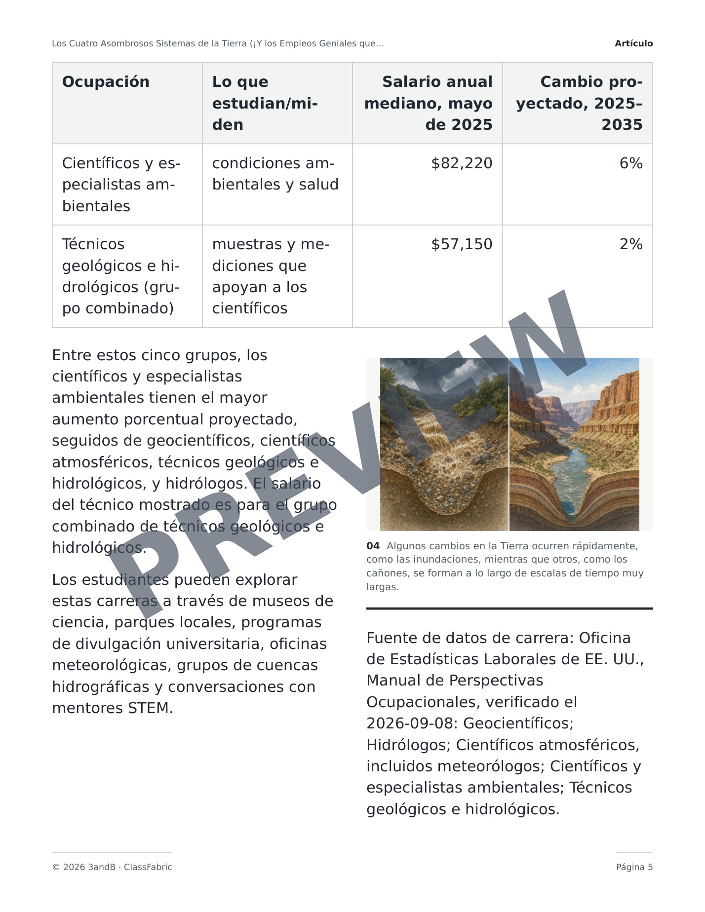 Página 5 / 23 — ¿Qué son las ciencias de la Tierra?